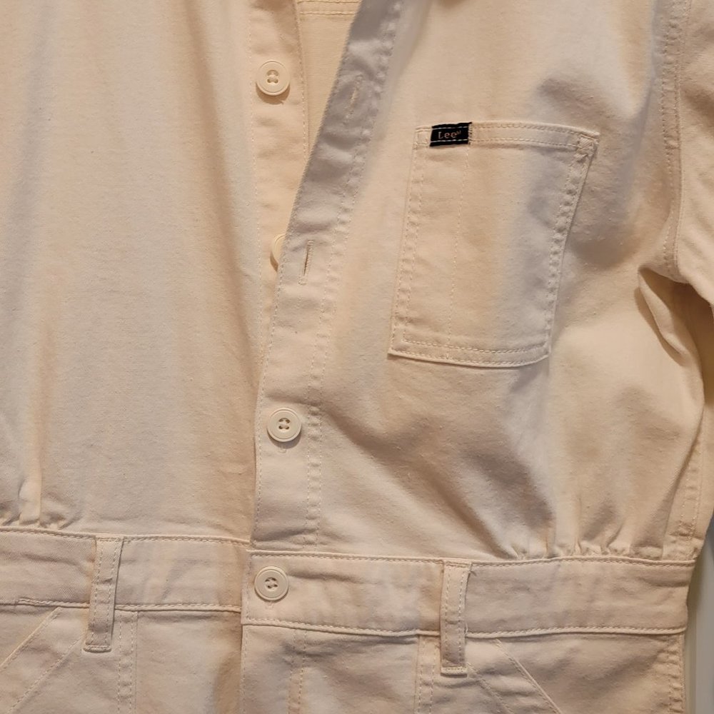 Lee Coverall Jumpsuit Ivory Size Large